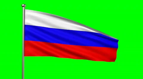Flag of Russia, seamless loop Stock Footage 644351
