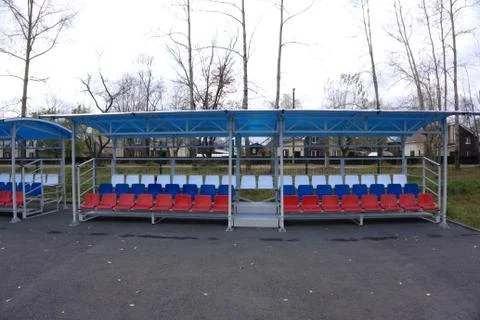 Flag of the Russian Federation developing on a wind . Stock Photos