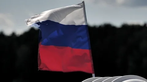 Flag of the Russian Federation Stock Footage 78796211