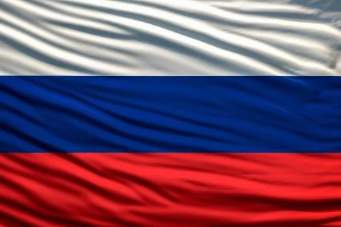 Flag of russian federation Stock Illustration