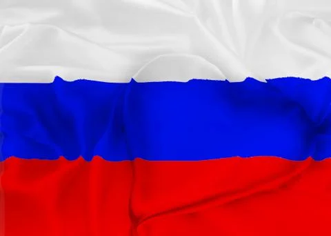 Flag of Russian Federation Stock Illustration