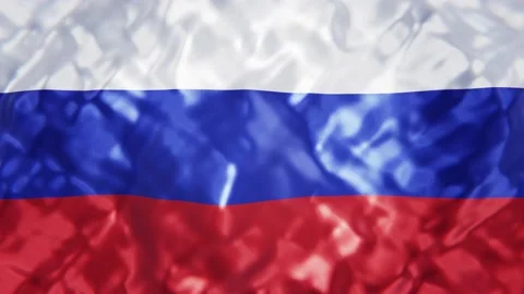 Flag of the Russian Federation looping 3D animation Stock Footage 154206084