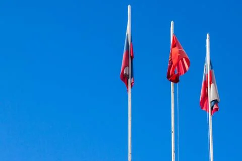 The Flag Of The Russian Federation Stock Photos