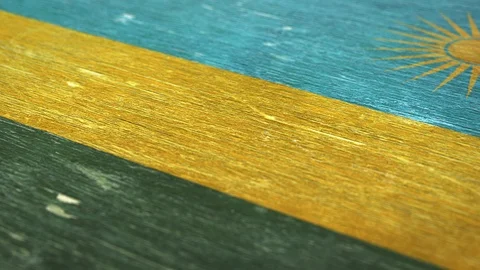 Flag Of Rwanda. 1080p, 60fps Stock Footage 117167016