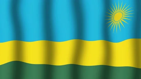 Flag of Rwanda Stock Footage 175854768