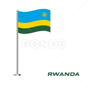 Flag of Rwanda, Rwanda Flag, National symbol of Rwanda country. Table ...