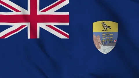 Flag of Saint Helena Stock Footage 310739523