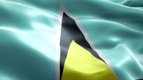 Flag Saint Lucia Vídeos de archivo 47770220