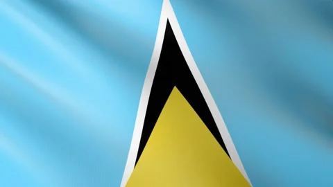 Flag of Saint Lucia Stock Footage 151663243