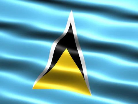 Flag of saint lucia Иллюстрация