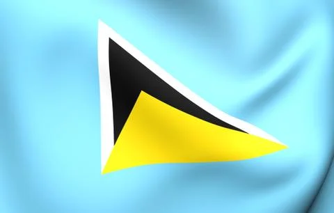 Flag of saint lucia Stock Illustration