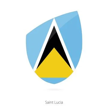 Flag of Saint Lucia. イラスト素材