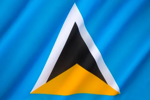 Flag of Saint Lucia Stock Photos