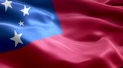 Flag Samoa Video stock 47771800