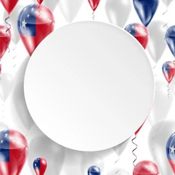 Flag of Samoa Stock Illustration