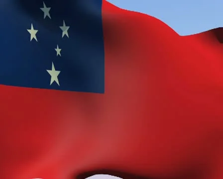 Flag of Samoa PAL 動画素材 14806861