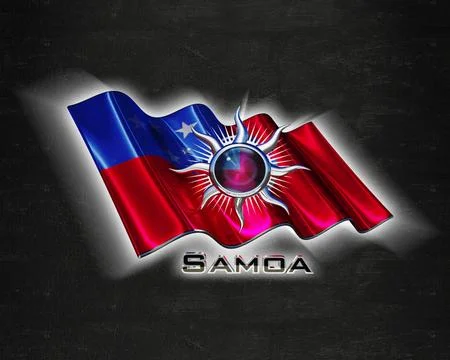 Flag Samoa quality designer flag Stock Illustration