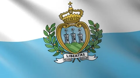 Flag of San Marino Stock Footage 151663339