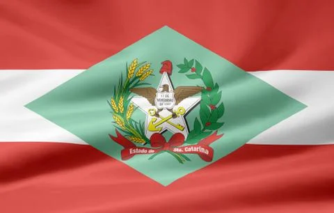 Flag of Santa Catarina Stock Illustration