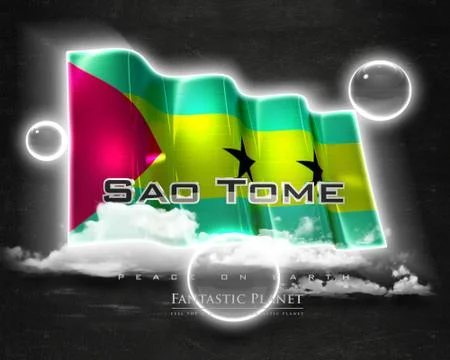 Flag SaoTome quality designer flag Stock Illustration