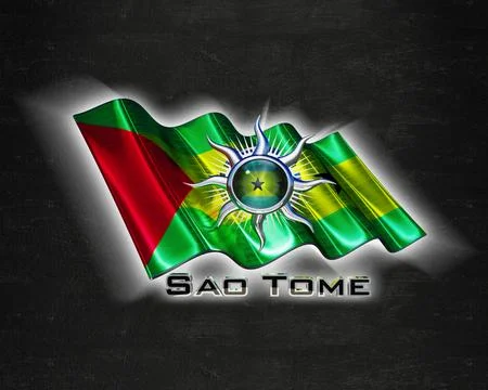 Flag SaoTome quality designer flag Stock Illustration