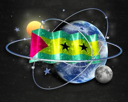 Flag SaoTome quality designer flag イラスト素材