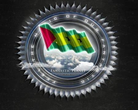 Flag SaoTome quality designer flag Stock Illustration