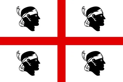 Flag of Sardinia Stock Illustration