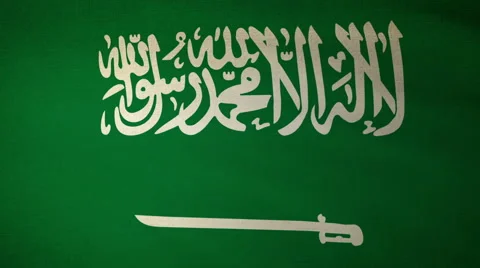 Flag Saudi Arabia Stock Footage 61258004