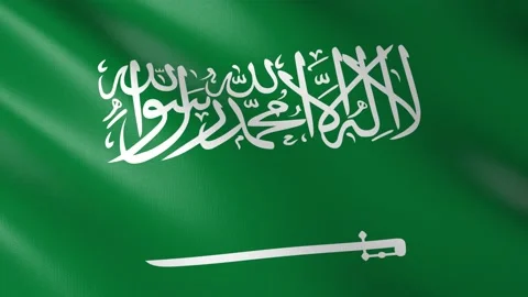 Flag of Saudi Arabia Stock Footage 150554854