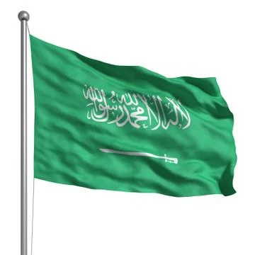 Flag of saudi arabia Stock Illustration
