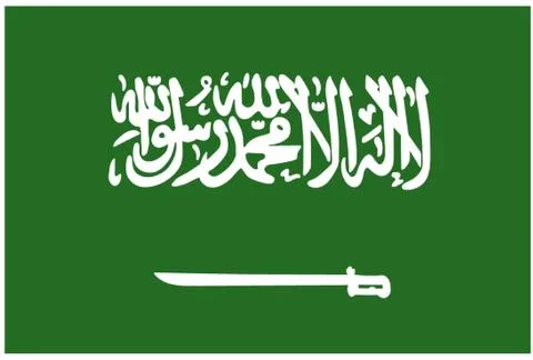 Flag of Saudi Arabia Stock Illustration