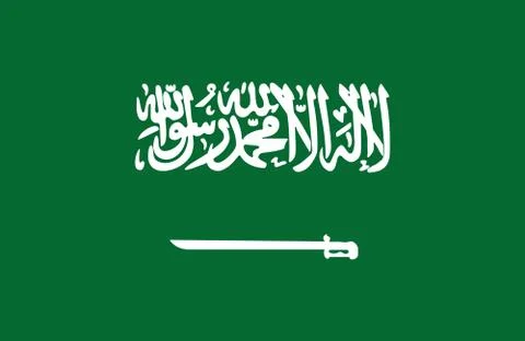 Flag of Saudi Arabia Illustrazione stock