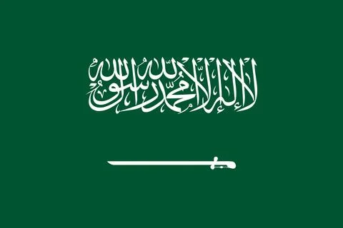 Flag of Saudi Arabia Stock Illustration