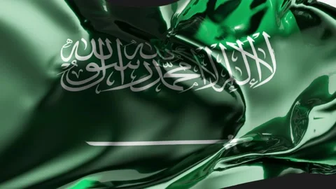 Flag of Saudi Arabia Waving in the wind, ksa  National, Kingdom of Saudi Arabia Stock Footage 239189838