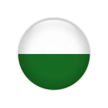 Flag of Saxony button Stock Illustration