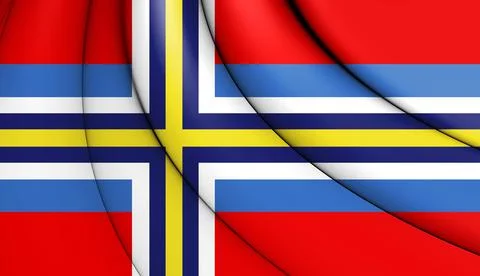 Flag of Scandinavia Stock Illustration