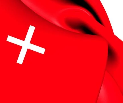 Flag of schwyz Stock Illustration