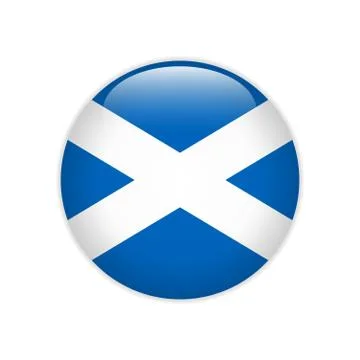 Flag Scotland button Stock-Illustration