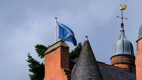Flag of Scotland Stock Footage 82638995