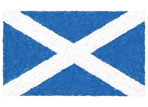 Flag of scotland Stock Illustration