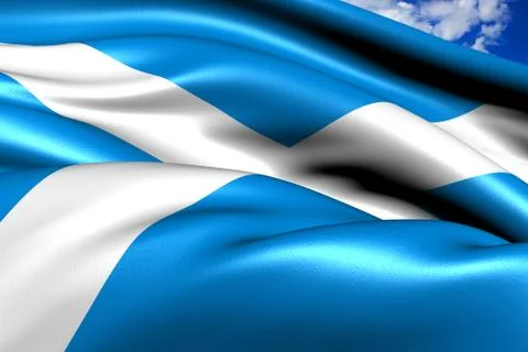 Flag of scotland Stock Illustration