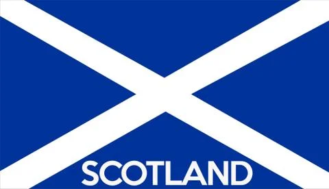 Flag of scotland Illustrazione stock
