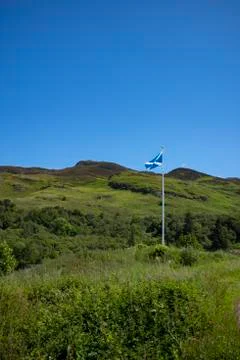 The Flag of Scotland Stock Photos