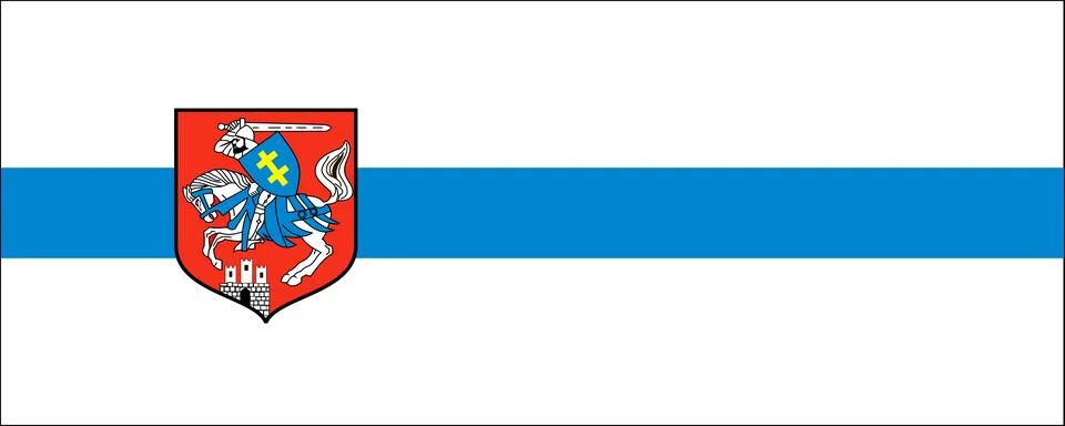 The flag of Sedlec Stock Illustration