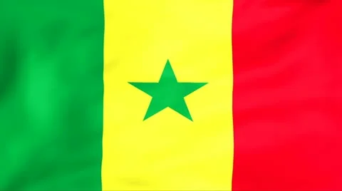 Flag Of Senegal Stock Footage 11355930
