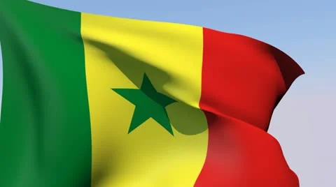 Flag of Senegal HD Stock Footage 14808137