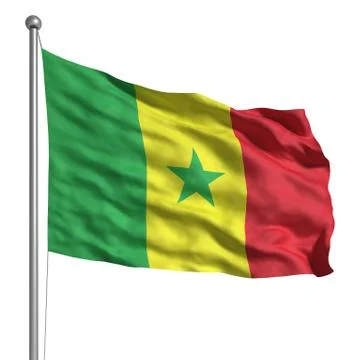 Flag of senegal Stock Illustration