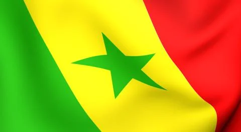 Flag of senegal Stock Illustration