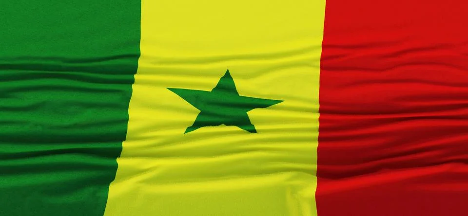 Flag of Senegal Stock Illustration